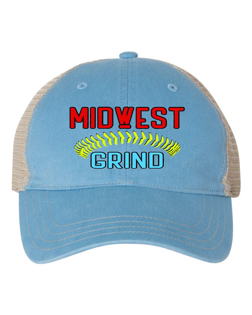 Midwest Grind Softball Richardson - Garment-Washed Trucker Cap (E.111)