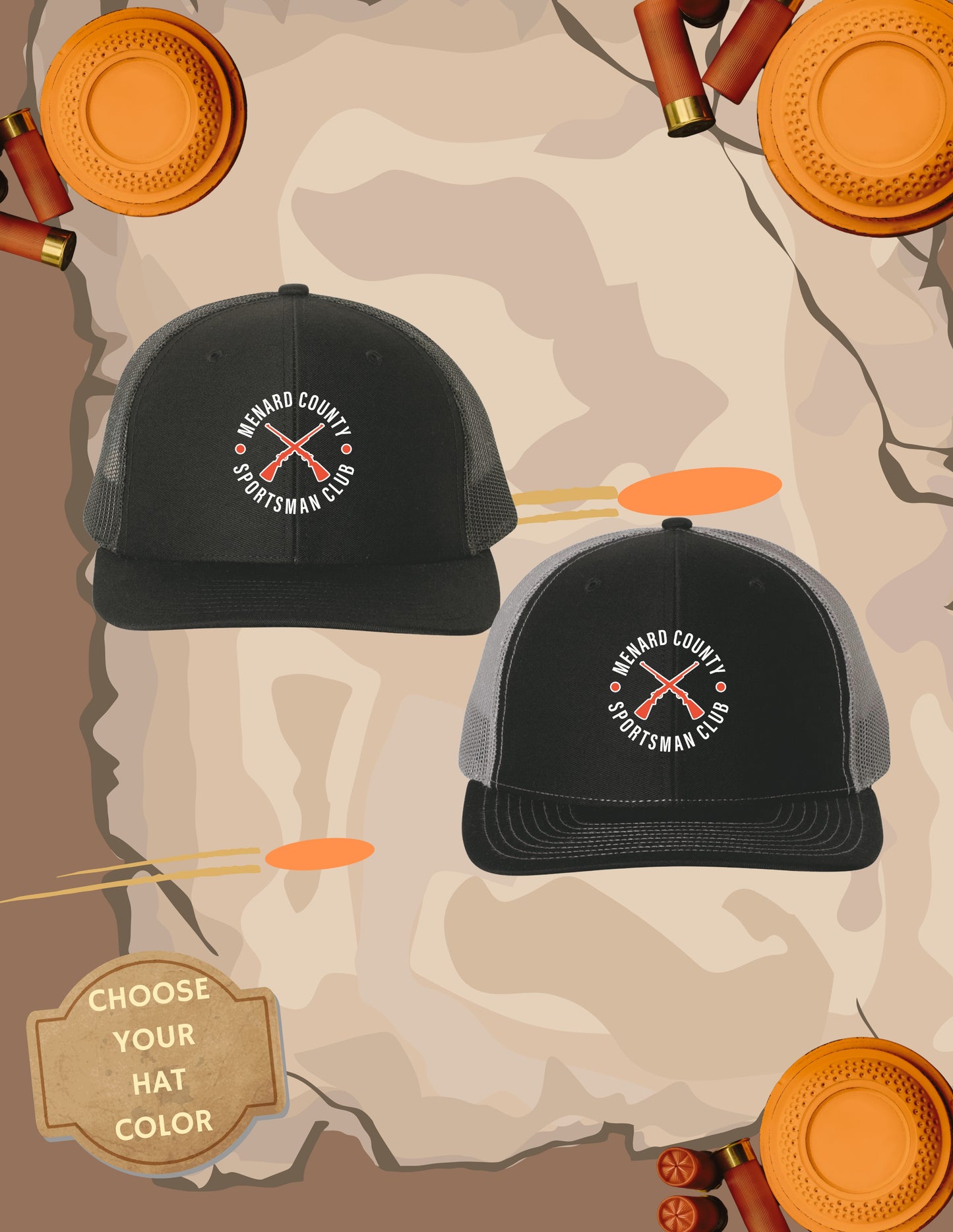 MENARD COUNTY SPORTSMAN CLUB RICHARDSON UNFITTED HAT (E.112)