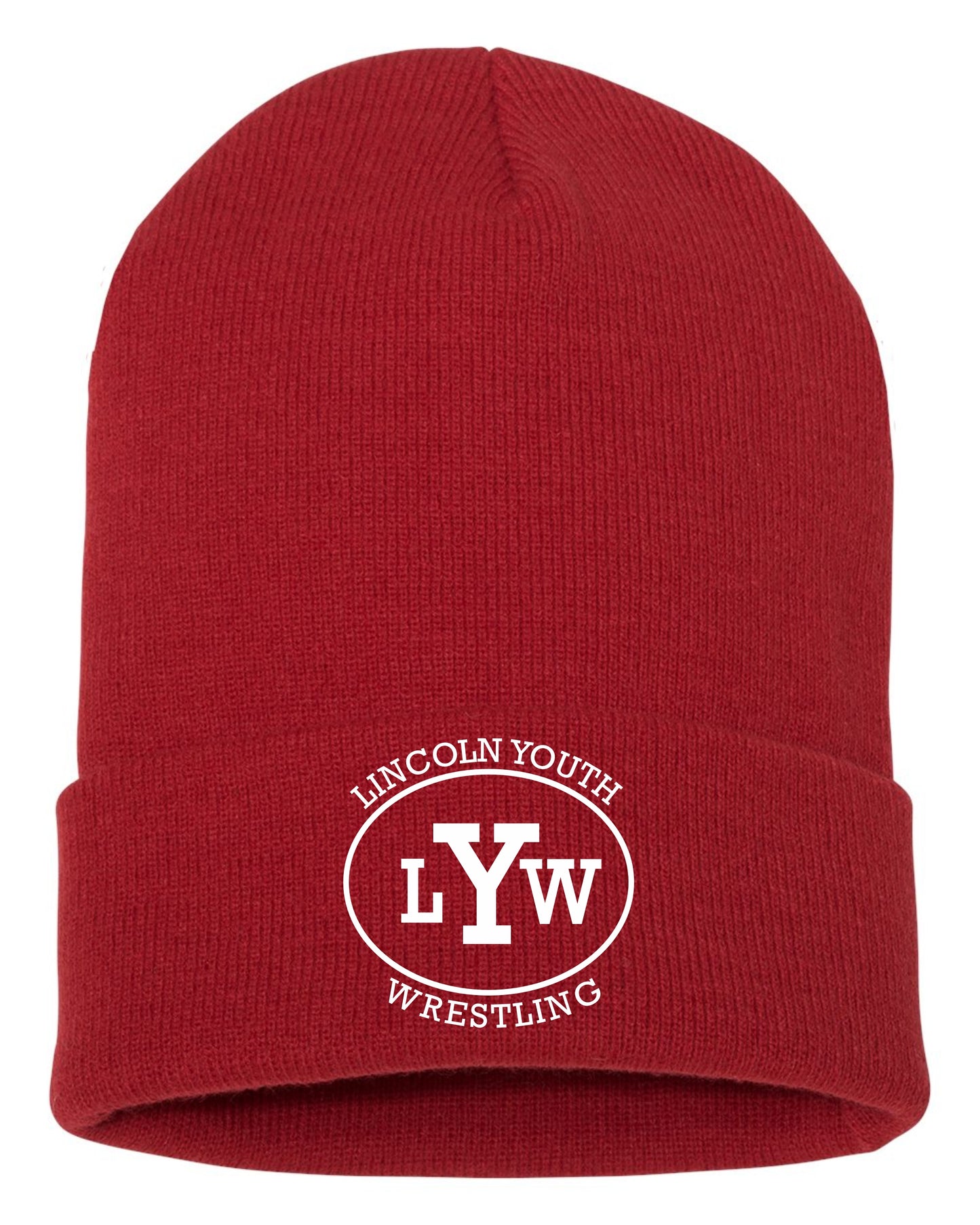 Lincoln Youth Wrestling Cuffed Beanie (E.1501KC)