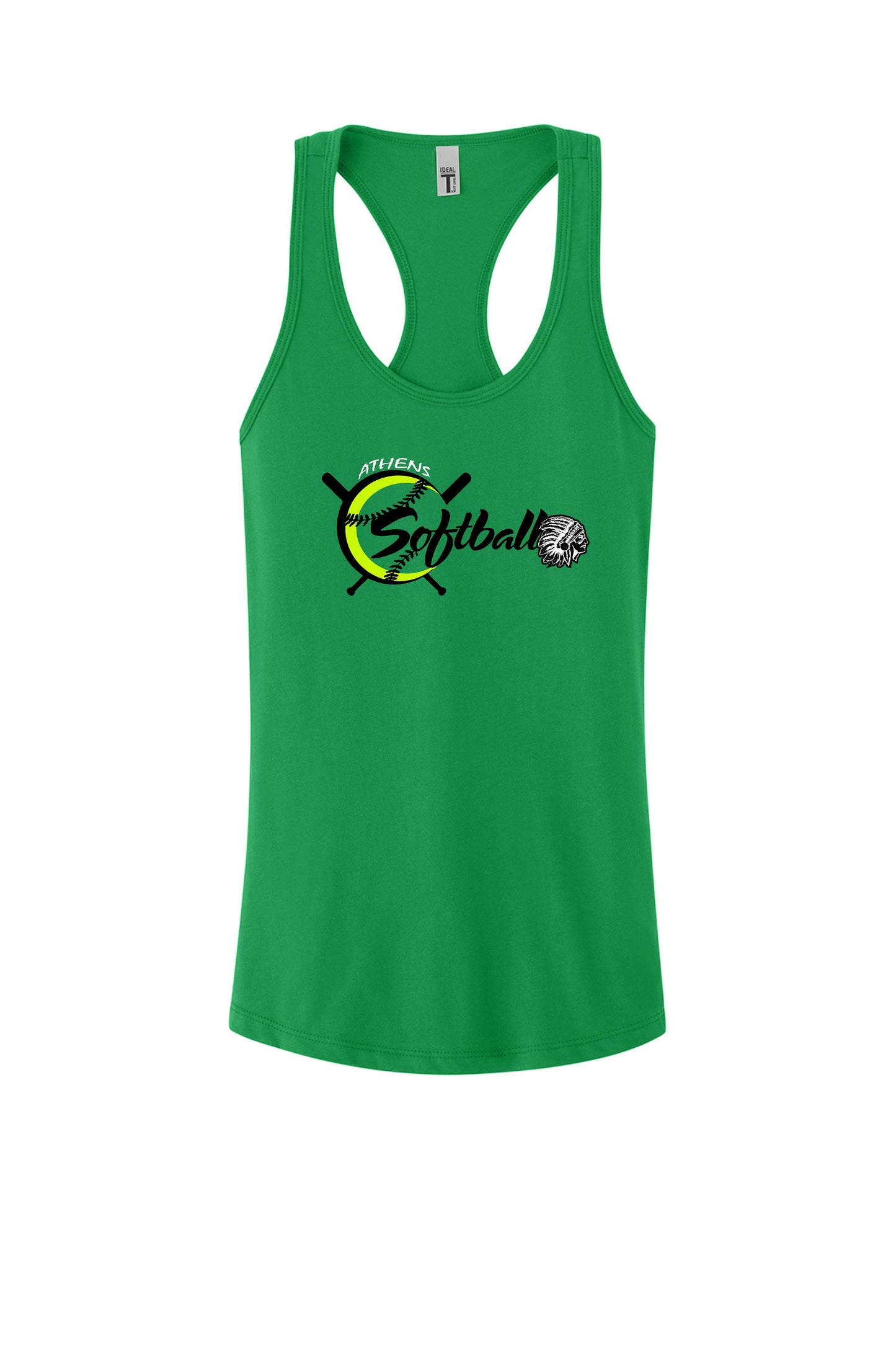 ATHENS JUNIOR HIGH SOFTBALL Next Level Women's Racerback Tank (P.1533)