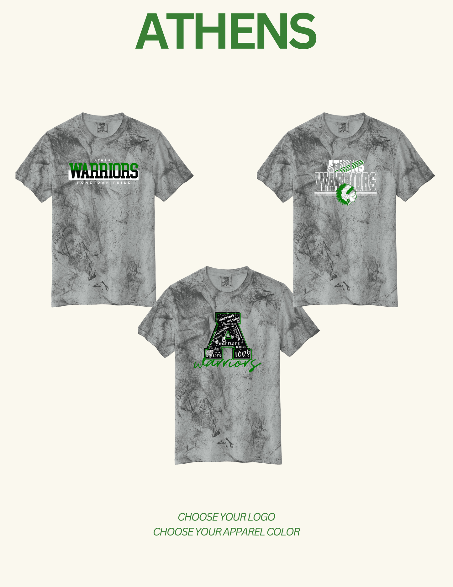 ATHENS BOOSTERS Comfort Colors - Colorblast™ T-Shirt (P.1745)