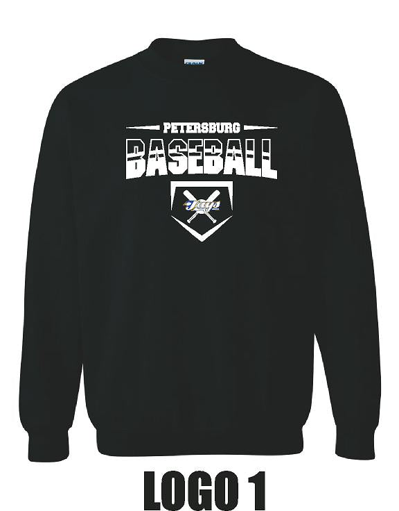 PETERSBURG JAYS 9U BASEBALL UNISEX Crewneck Sweatshirt (P.18000/18000B)