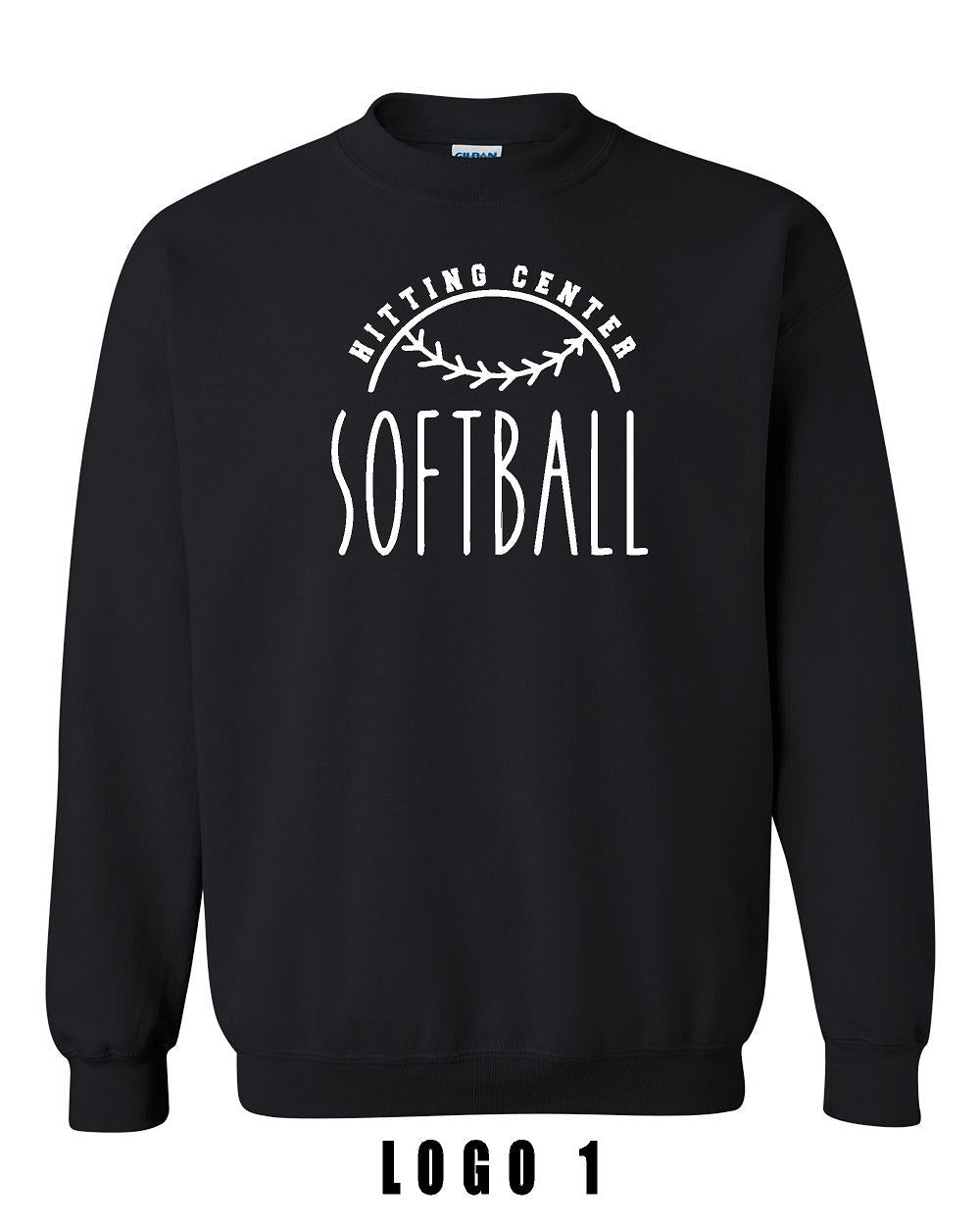 Hitting Center Softball Unisex Crew Sweatshirt (P.18000)