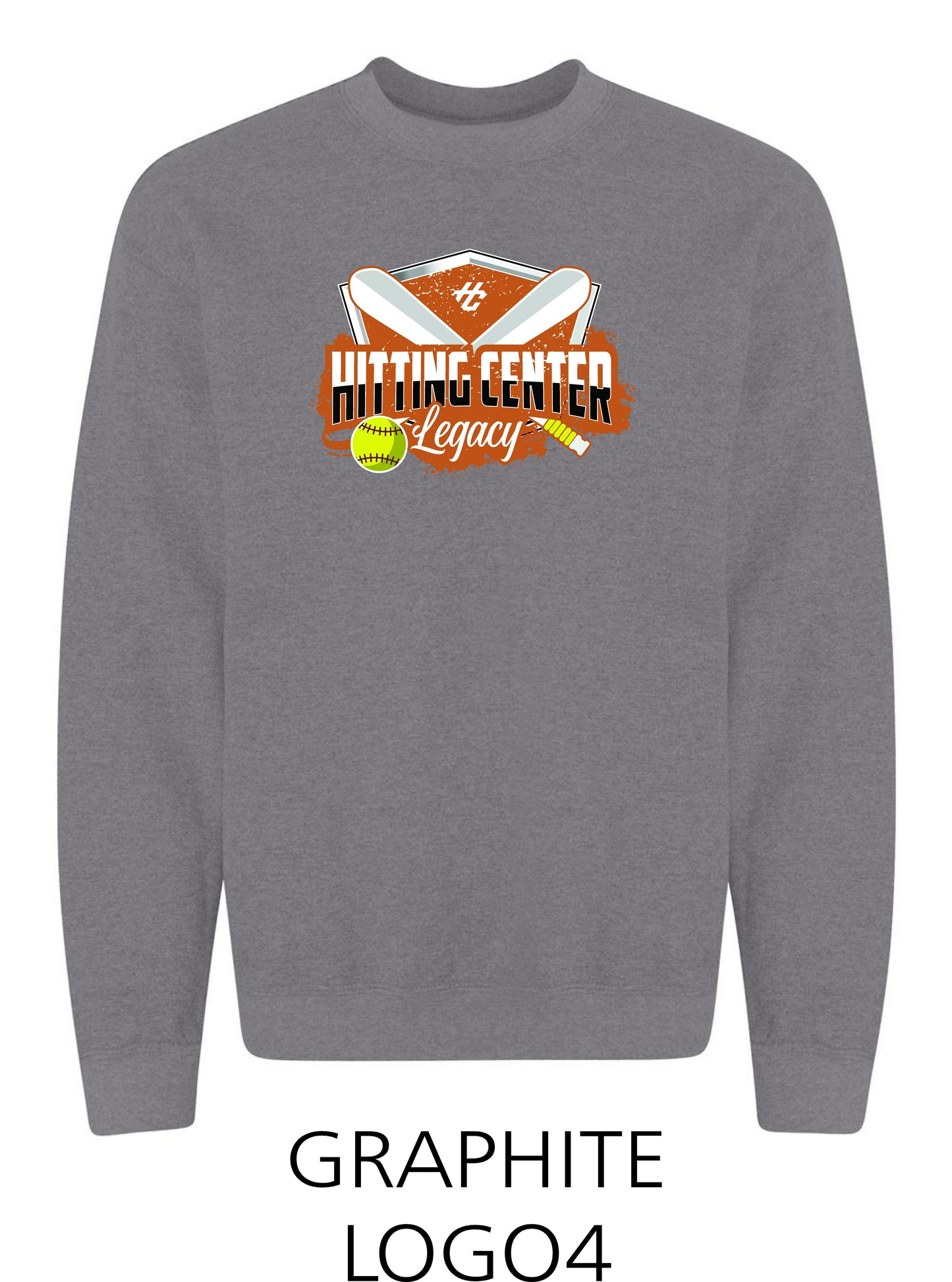 Hitting Center Legacy Softball Unisex Crew Sweatshirt (P.18000)