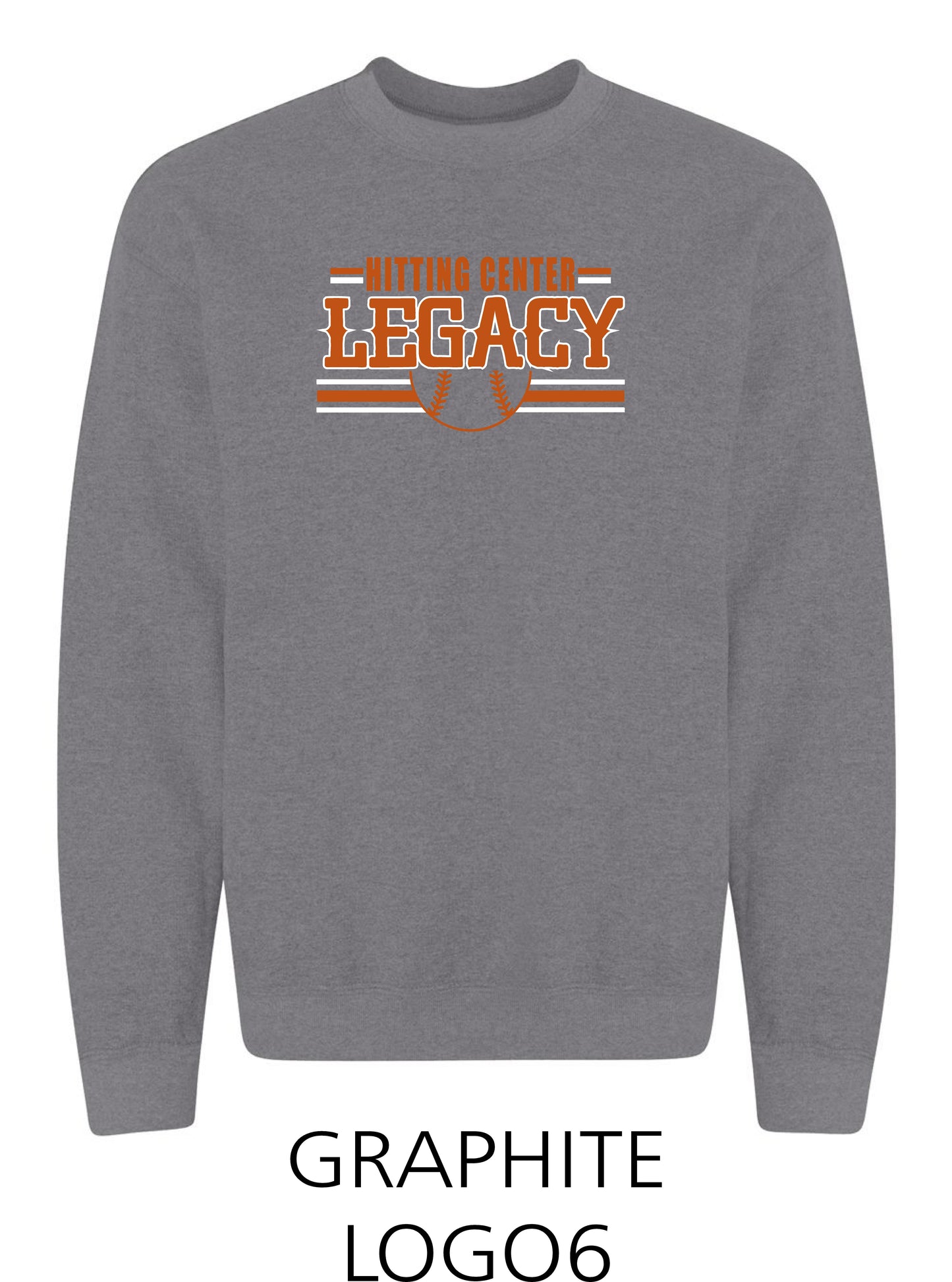 Hitting Center Legacy Softball Unisex Crew Sweatshirt (P.18000)