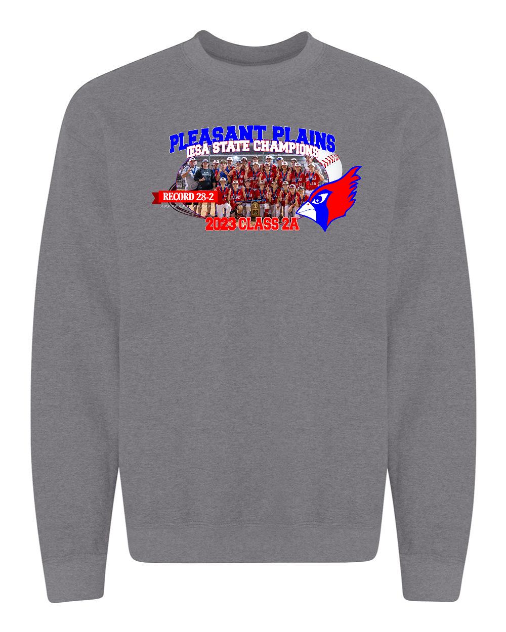 Pleasant Plains Baseball IESA State Champions CREWNECK SWEATSHIRT (P.18000)