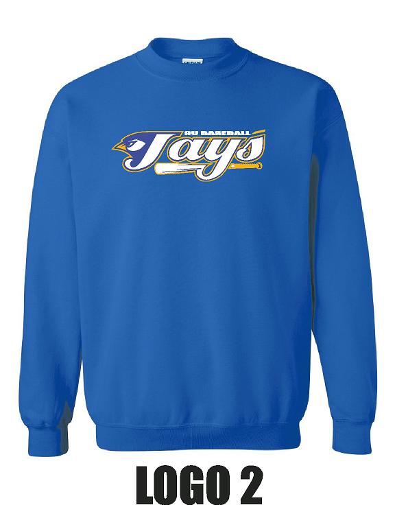PETERSBURG JAYS 9U BASEBALL UNISEX Crewneck Sweatshirt (P.18000/18000B)