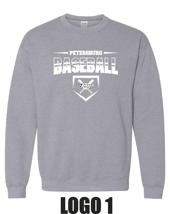 PETERSBURG JAYS 9U BASEBALL UNISEX Crewneck Sweatshirt (P.18000/18000B)