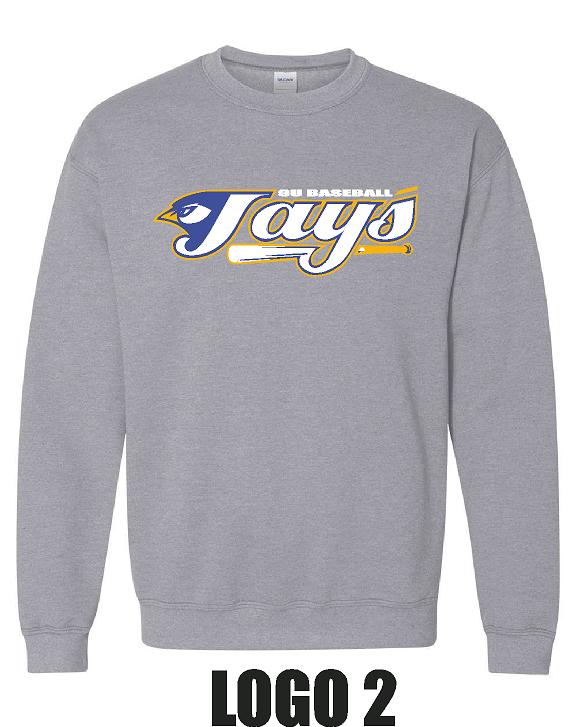 PETERSBURG JAYS 9U BASEBALL UNISEX Crewneck Sweatshirt (P.18000/18000B)