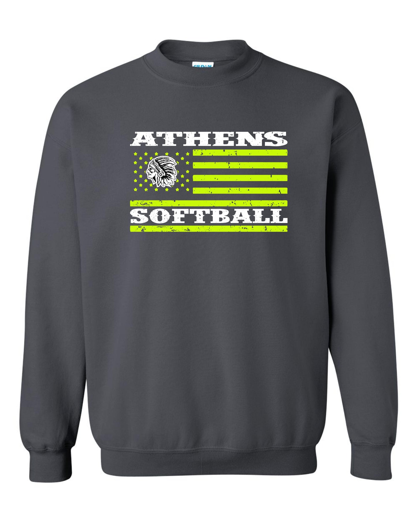 ATHENS JUNIOR HIGH SOFTBALL Unisex Crew Sweatshirt (P.18000)
