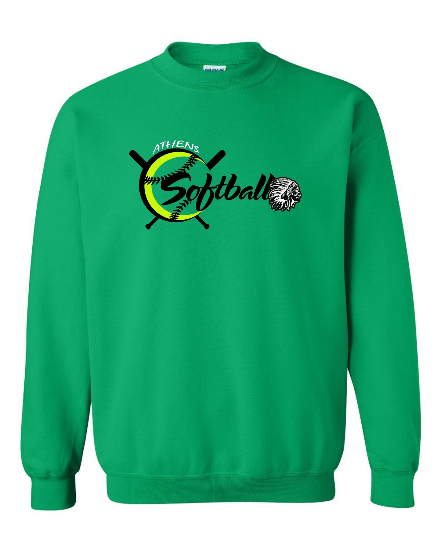 ATHENS JUNIOR HIGH SOFTBALL Unisex Crew Sweatshirt (P.18000)