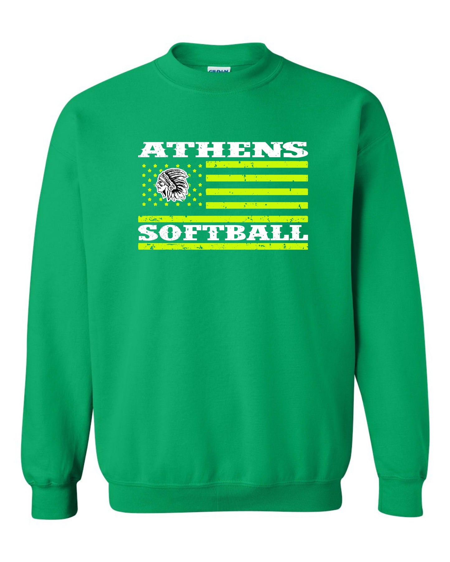 ATHENS JUNIOR HIGH SOFTBALL Unisex Crew Sweatshirt (P.18000)