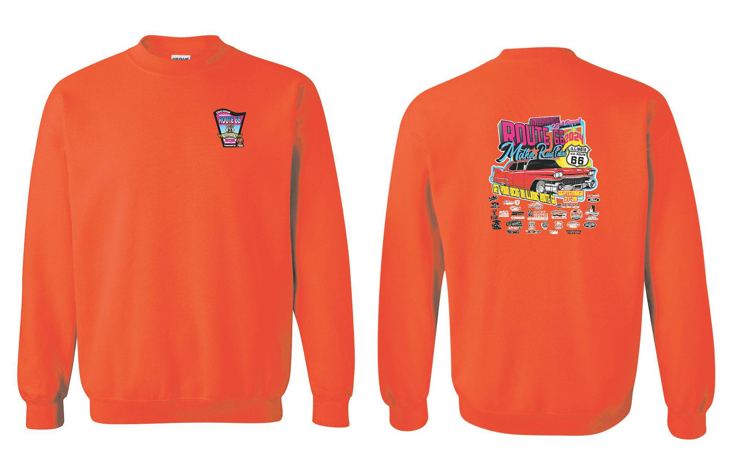 23RD ANNUAL ROUTE 66 MOTHER ROAD FESTIVAL 2024 CREW SWEATSHIRT (P.18000)