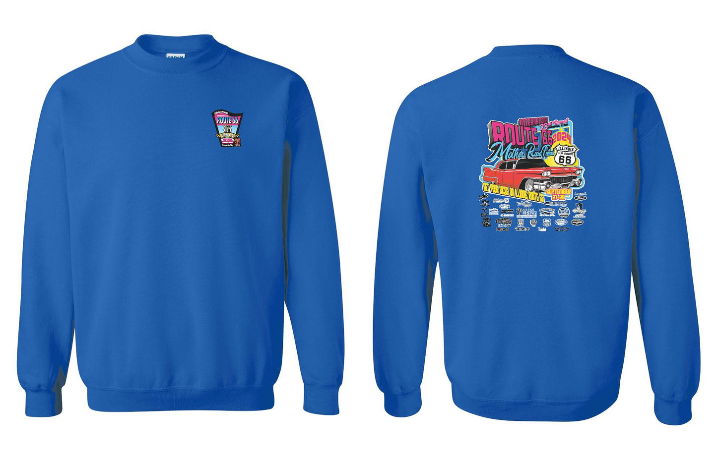 23RD ANNUAL ROUTE 66 MOTHER ROAD FESTIVAL 2024 CREW SWEATSHIRT (P.18000)