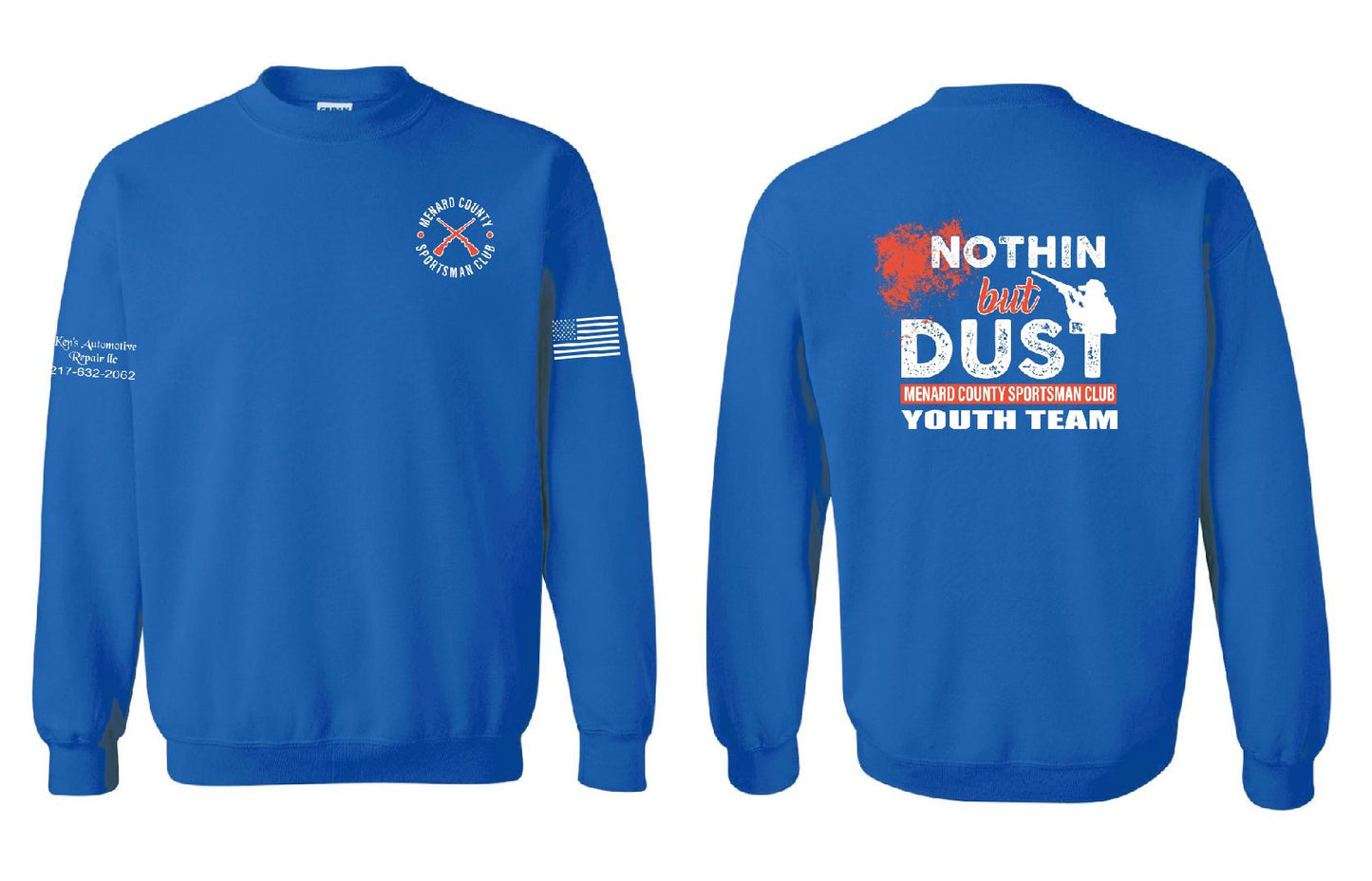 MENARD COUNTY SPORTMAN CLUB UNISEX Crewneck Sweatshirt (P.18000/18000B)
