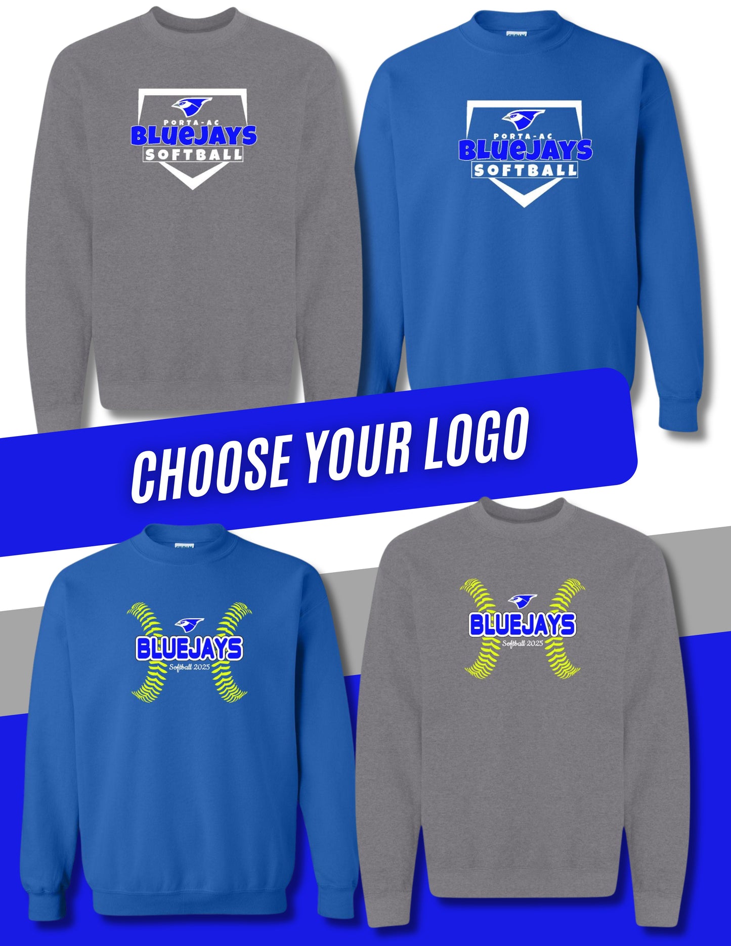 Porta Softball Unisex Crewneck Sweatshirt (P.18000)