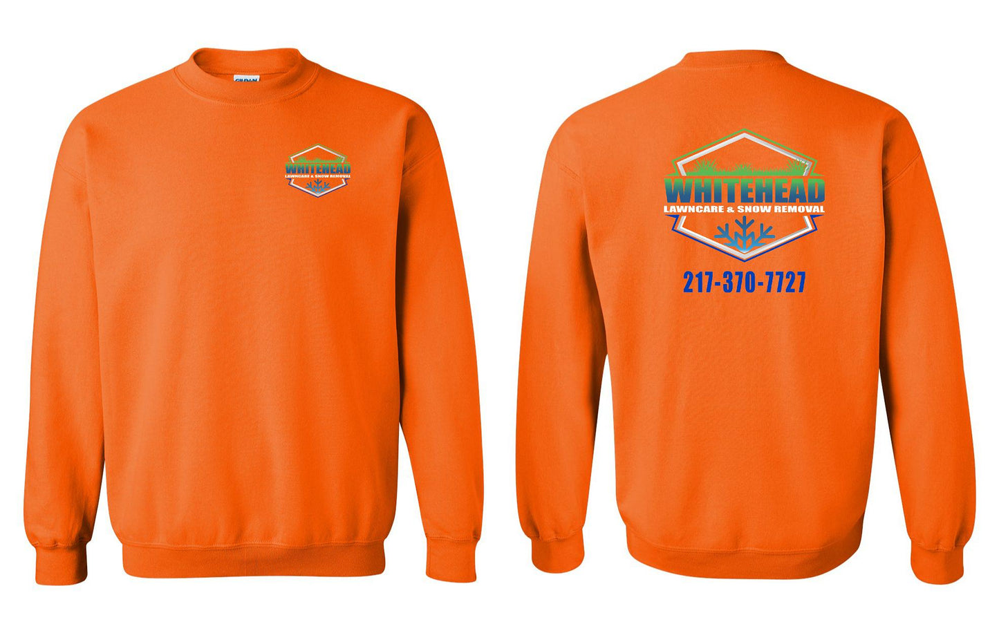 Whitehead Lawncare & Snow Removal Crewneck Sweatshirt (P.18000)