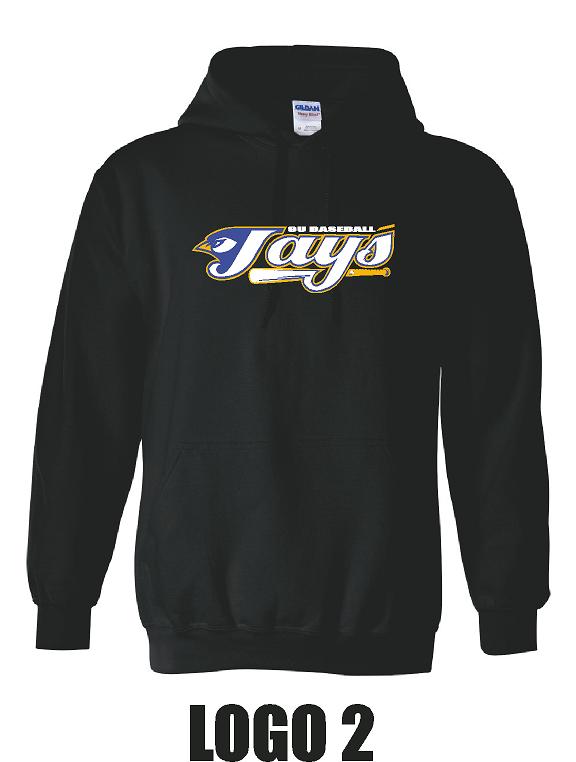 PETERSBURG JAYS 9U BASEBALL UNISEX HOODED SWEATSHIRT (P.18500/18500B)