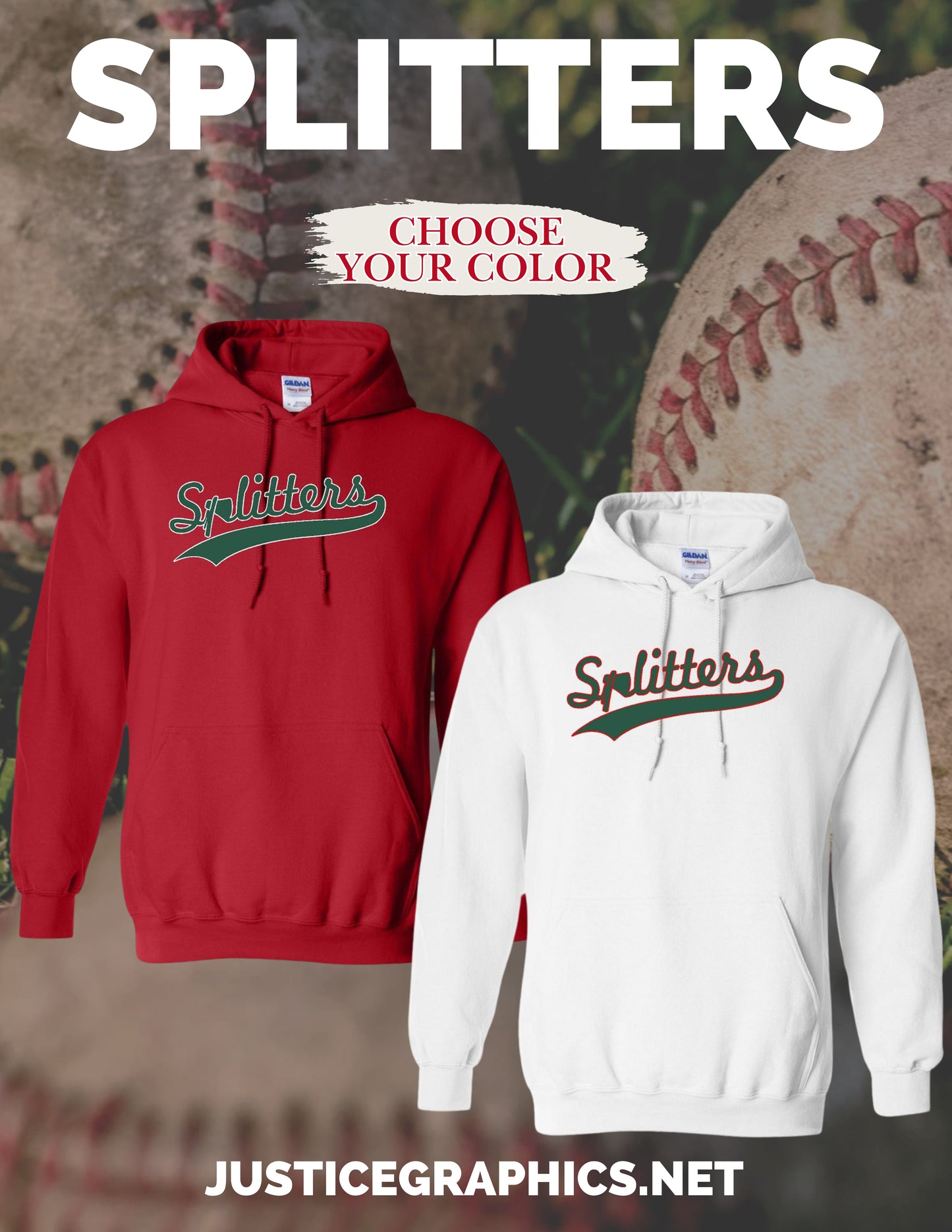 MIDWEST SPLITTERS UNISEX Hooded Sweatshirt (P.18500/18500B)