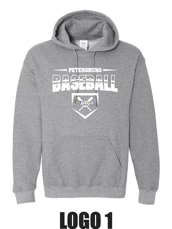PETERSBURG JAYS 9U BASEBALL UNISEX HOODED SWEATSHIRT (P.18500/18500B)