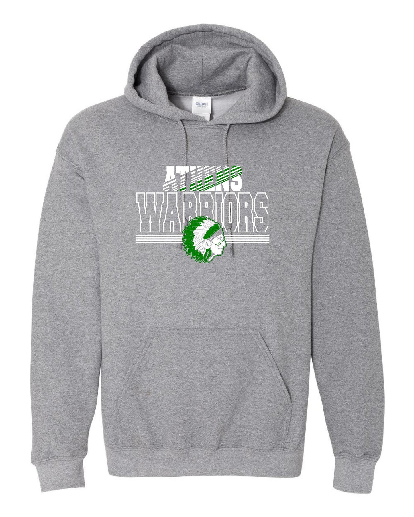 ATHENS BOOSTERS UNISEX HOODED SWEATSHIRT (P.18500)