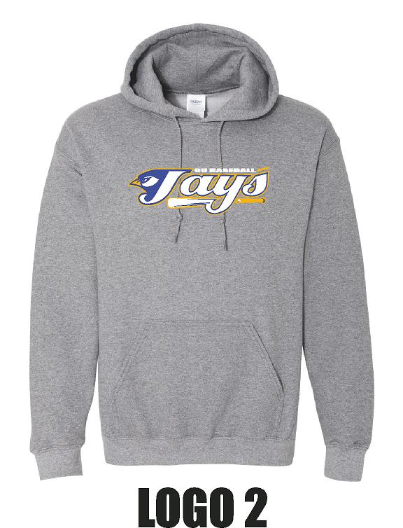 PETERSBURG JAYS 9U BASEBALL UNISEX HOODED SWEATSHIRT (P.18500/18500B)