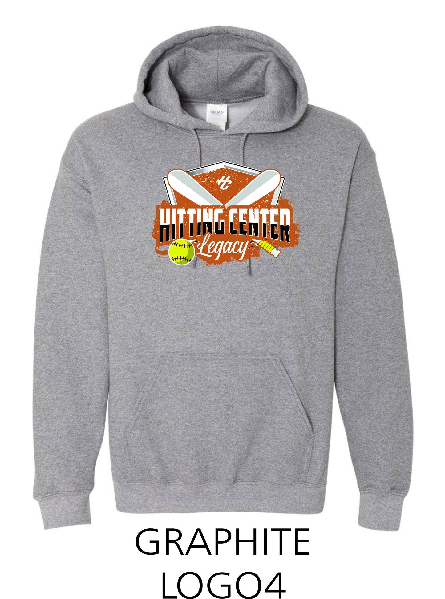 Hitting Center Legacy Softball Unisex Hoodie (P.18500)