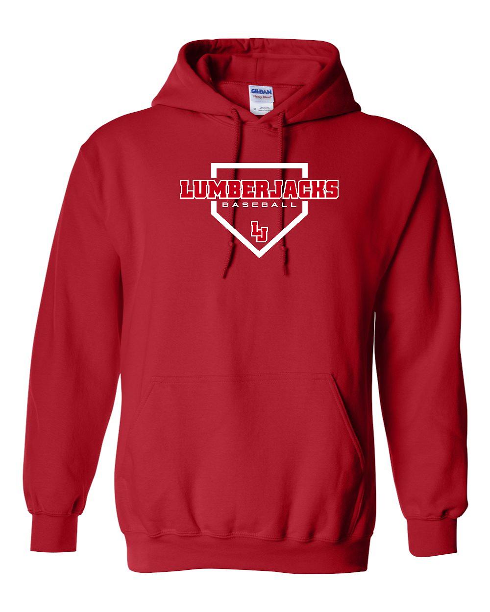 LUMBERJACKS BASEBALL UNISEX HOODED SWEATSHIRT (P.18500)