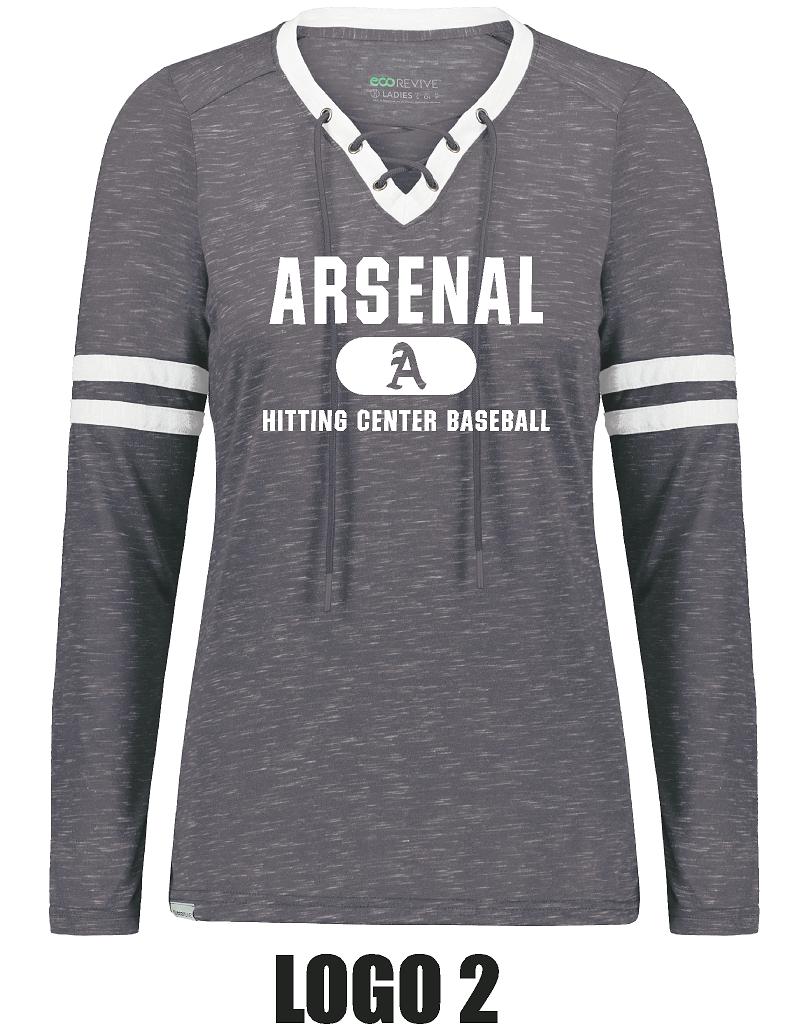 Arsenal Baseball Ladies Monterey Long Sleeve Tee (P.223246)