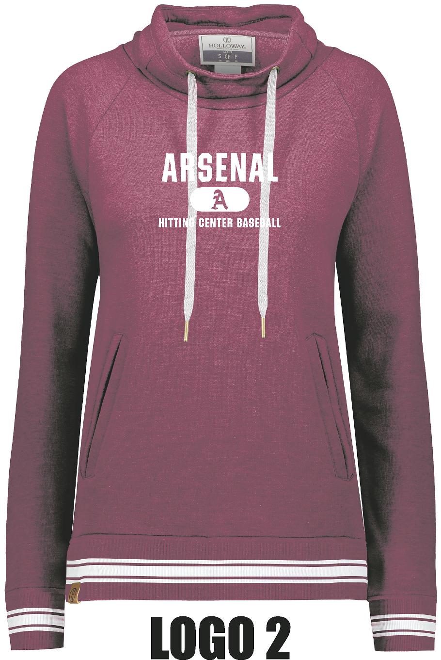 Arsenal Baseball Ladies All-American Funnel Neck Pullover (P.229763)