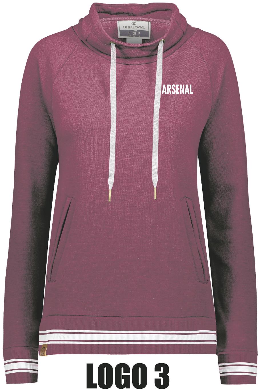 Arsenal Baseball Ladies All-American Funnel Neck Pullover (P.229763)
