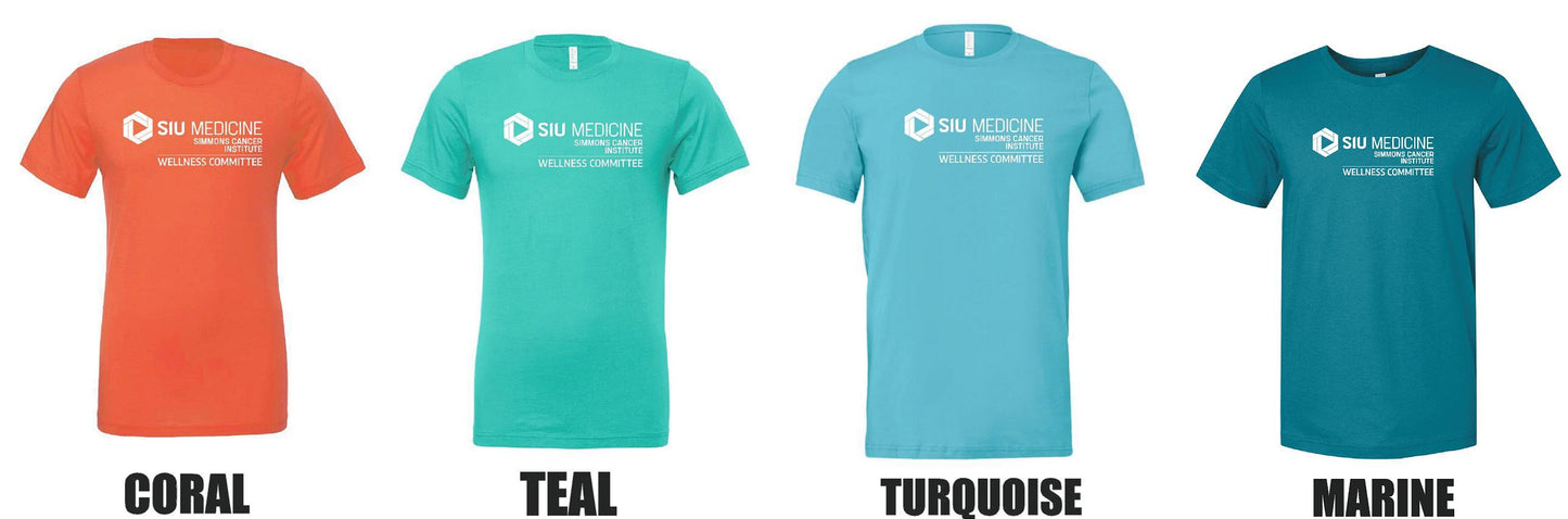 SIU SIMMONS CANCER INSTITUTE WELLNESS COMMITTEE BELLA UNISEX TEE (P.3001)