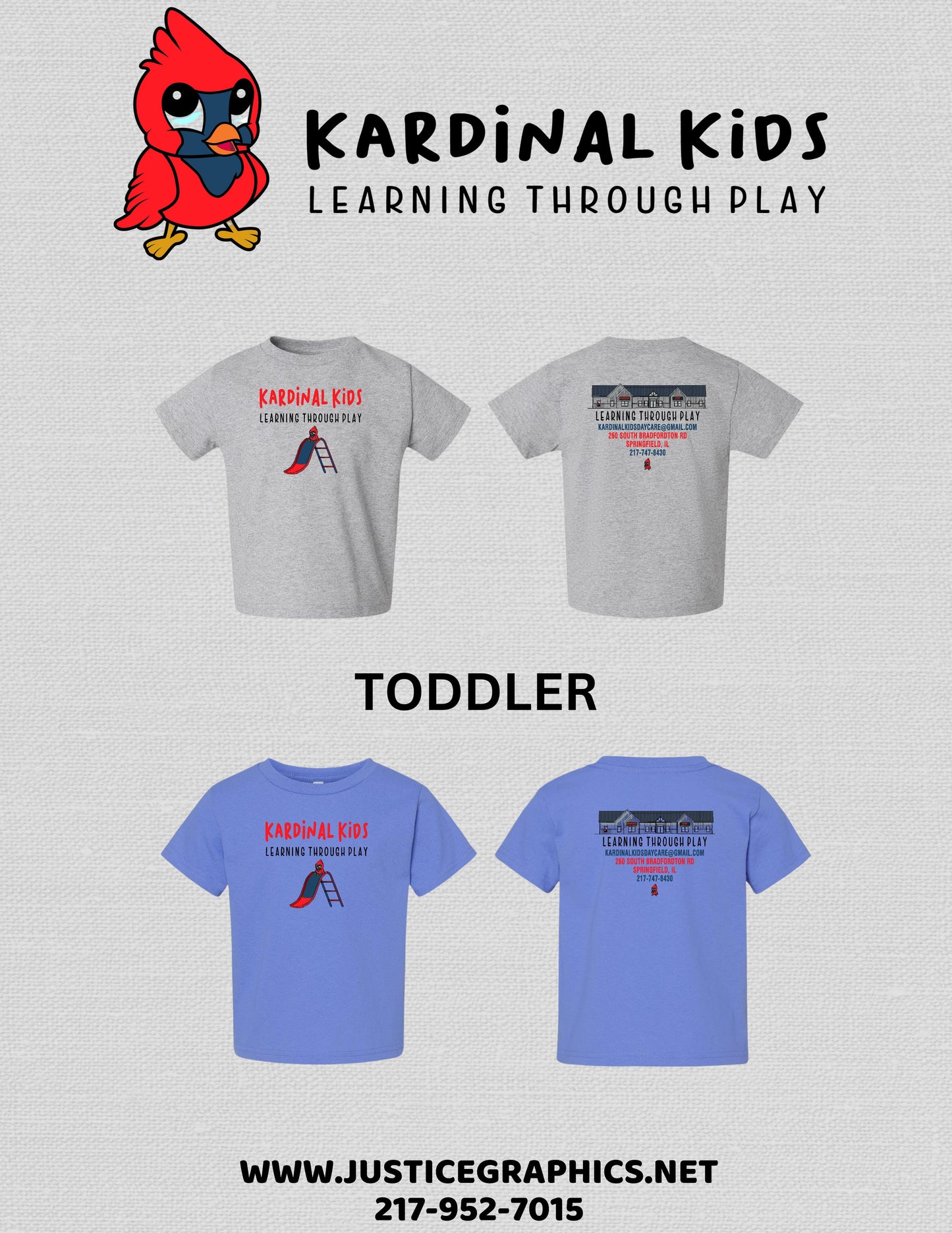 Kardinal Kids Daycare TODDLER Cotton Jersey Tee -(P.3301T)