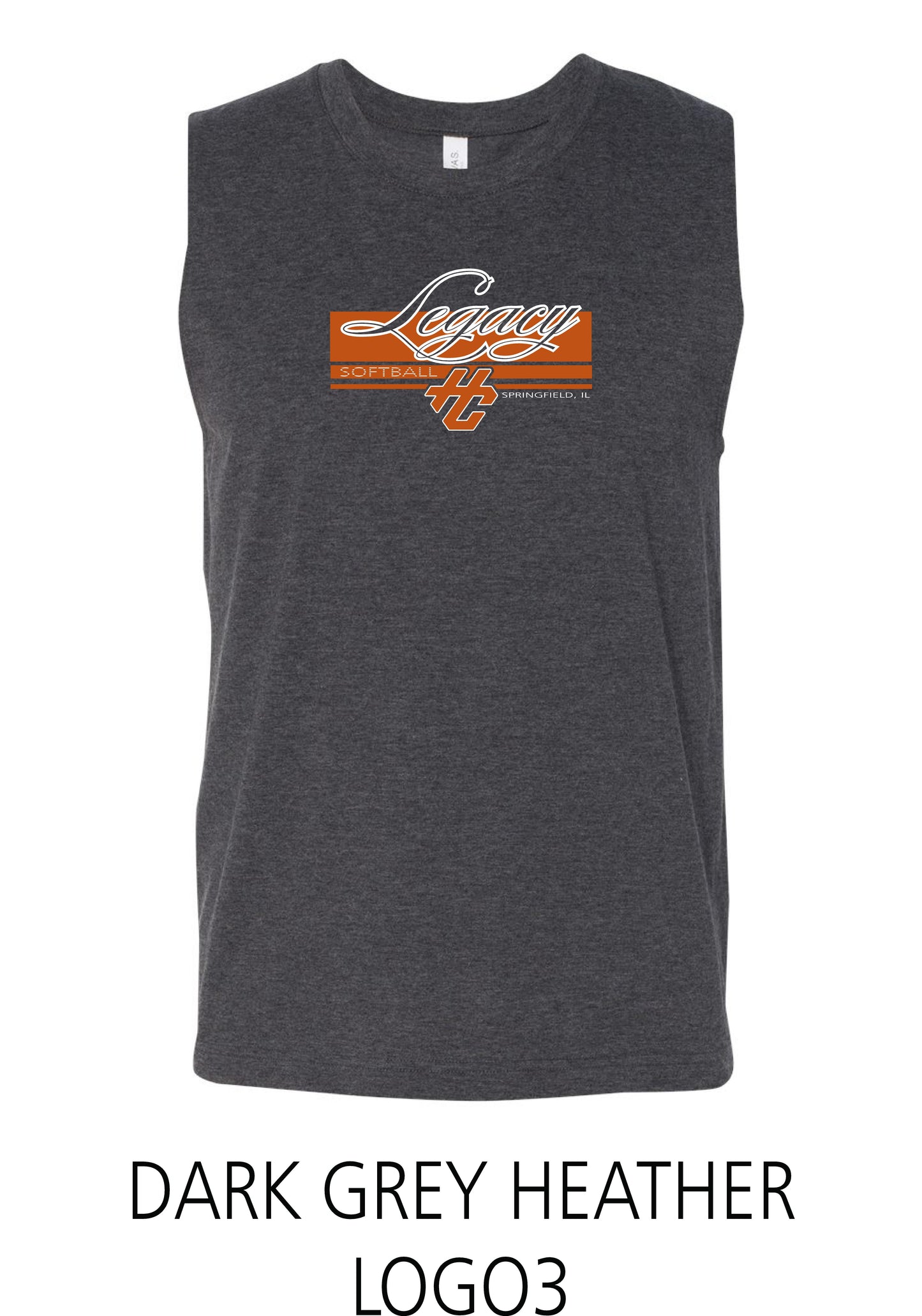 Hitting Center Legacy Softball BELLA + CANVAS UNISEX Jersey Muscle Tank (P.3483)