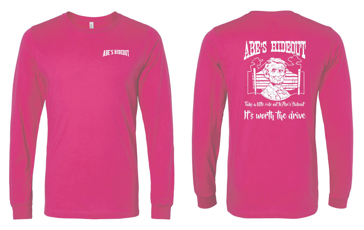 ABE'S HIDEOUT BELLA + CANVAS - Unisex Long Sleeve Tee - (P.3501)