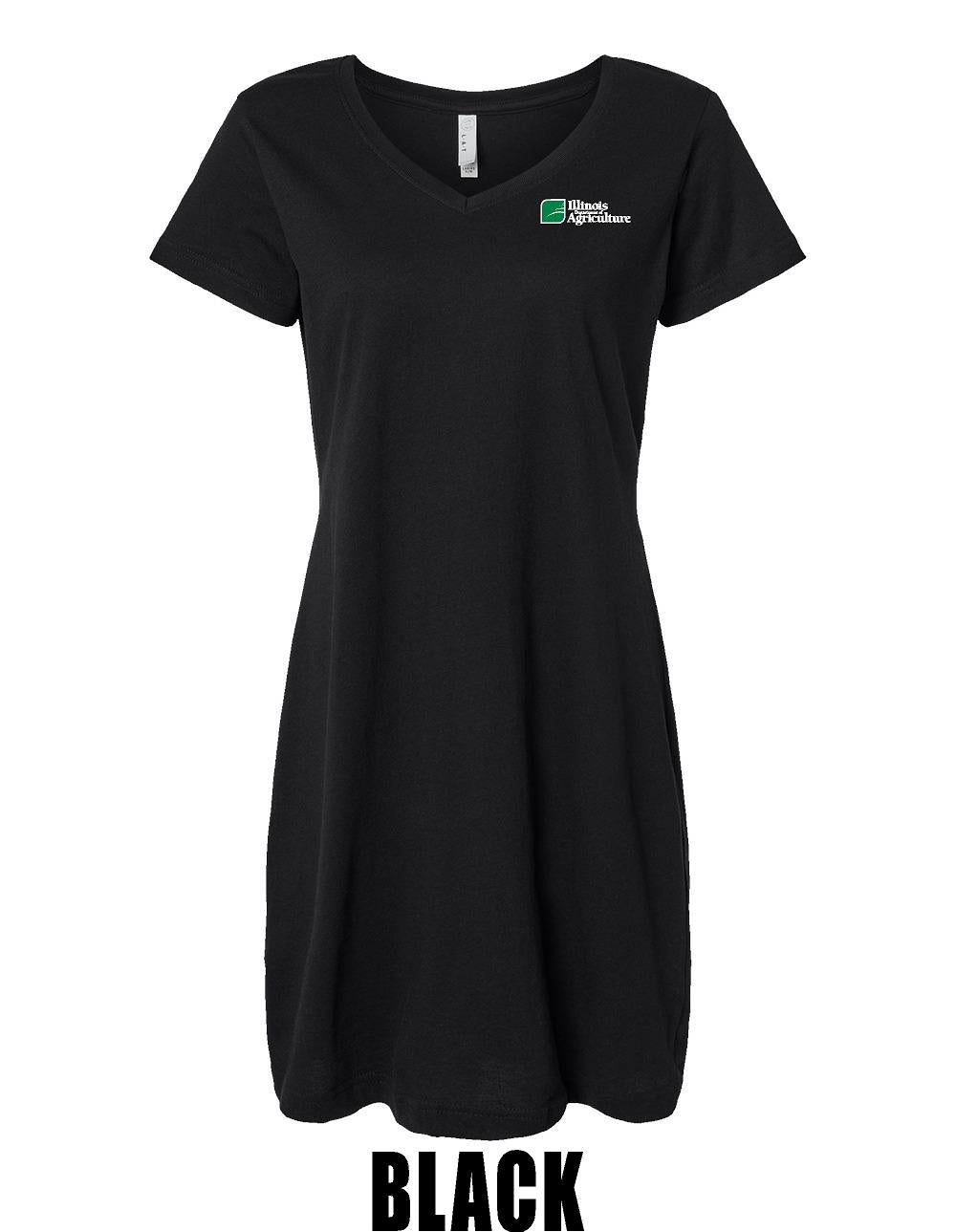 Illinois Department of Agriculture LAT - Women's Fine Jersey V-Neck Coverup (E.3522)