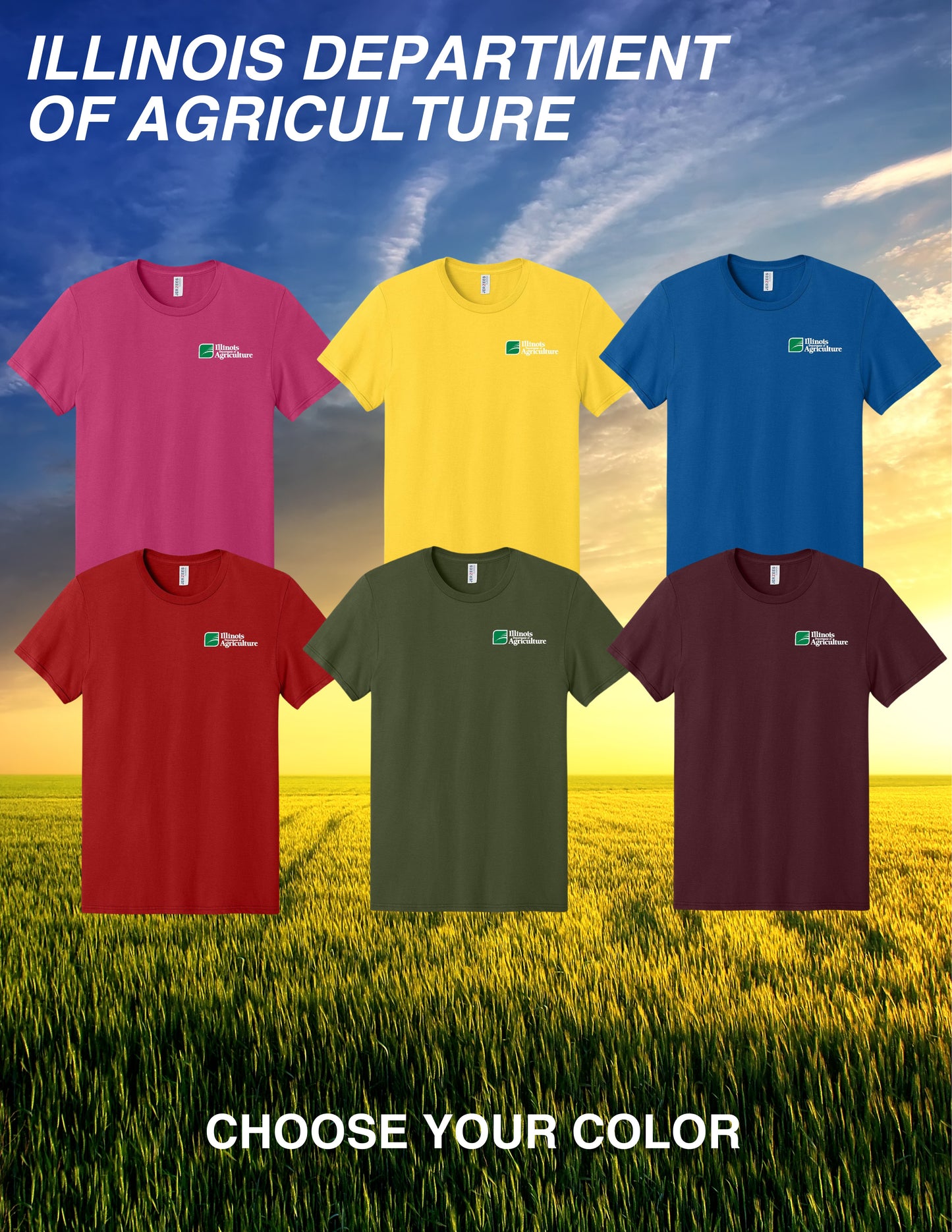 Illinois Department of Agriculture Jerzees Classics™ Unisex Cotton T-Shirt (E.363M)