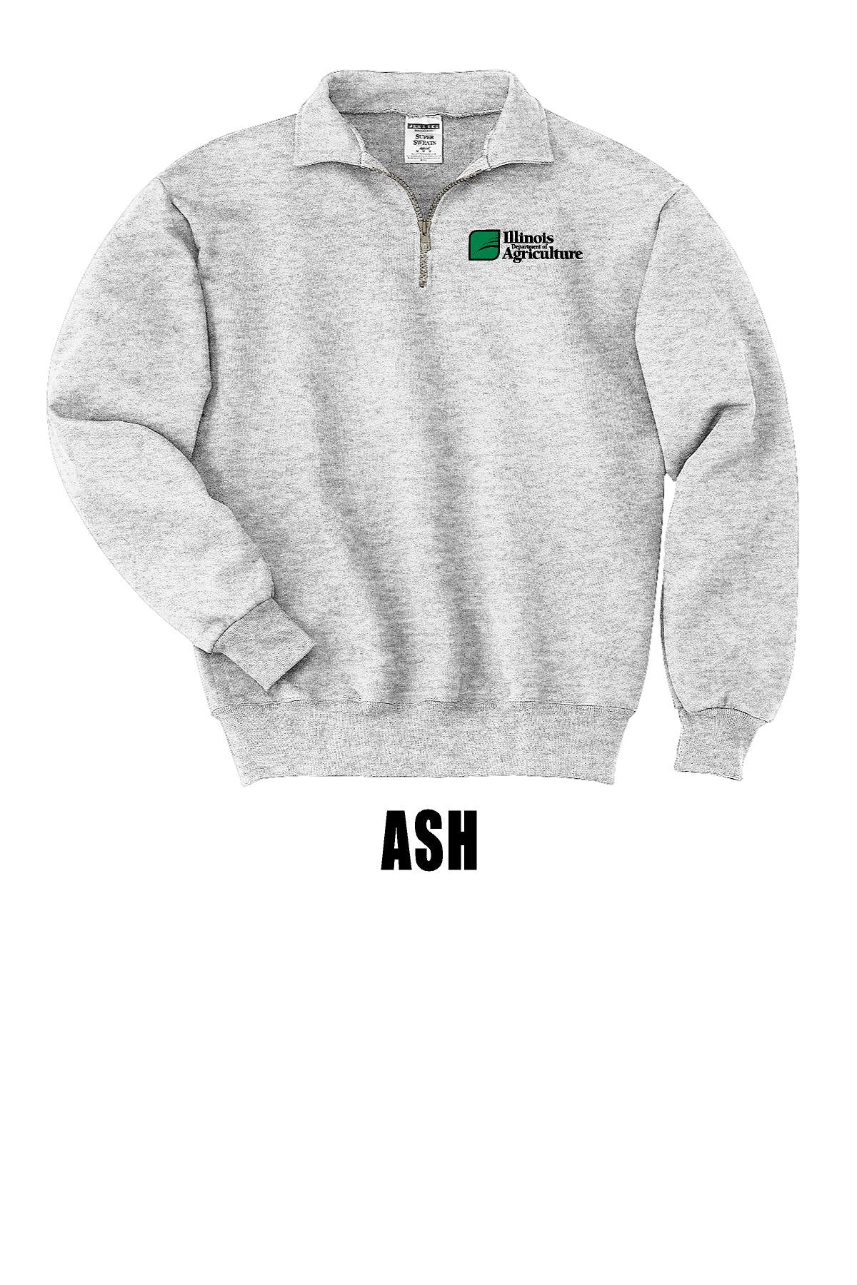 Illinois Department of Agriculture JERZEES - Super Sweats NuBlend® Quarter-Zip Cadet Collar Sweatshirt (E.4528M)