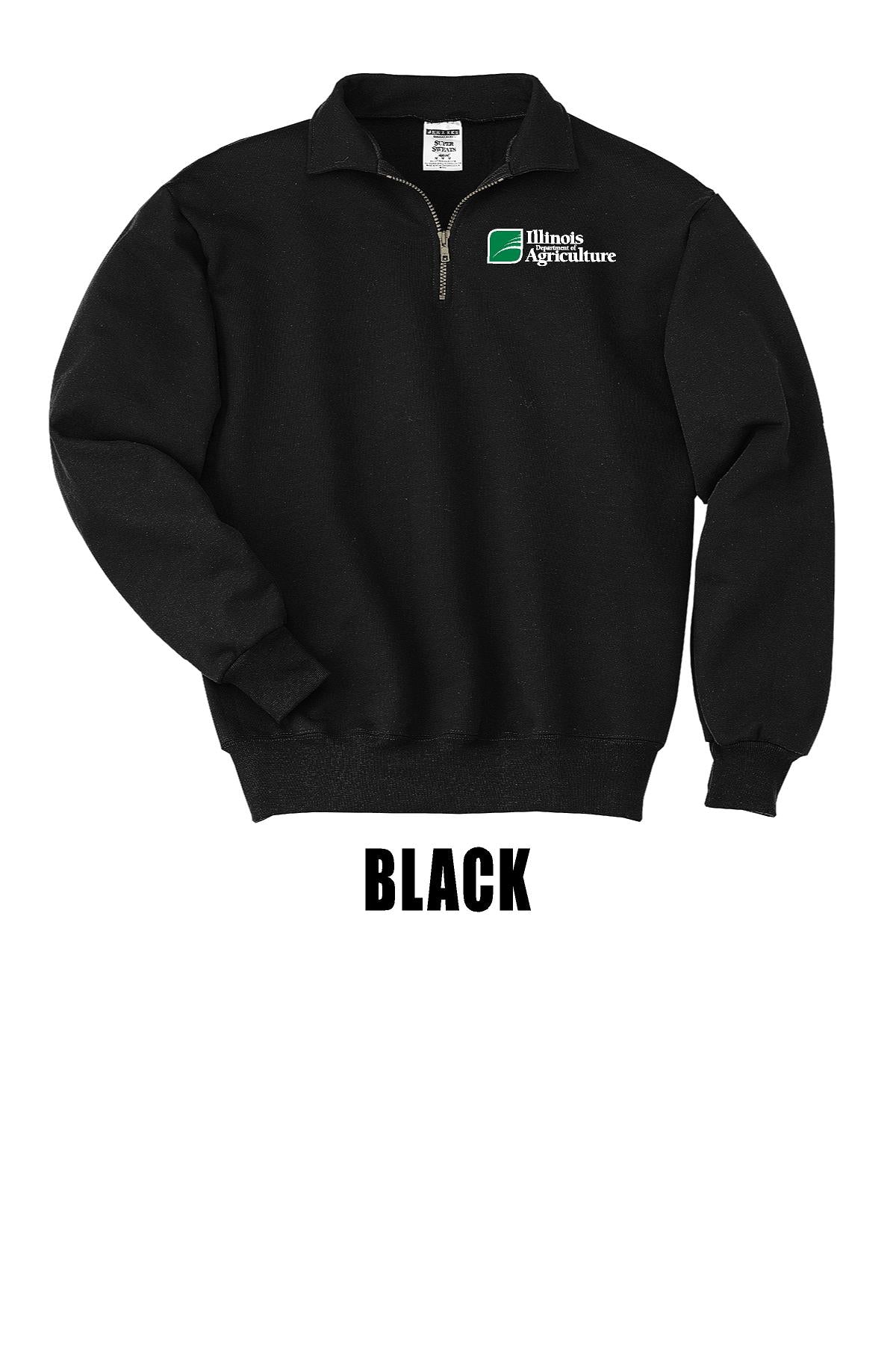 Illinois Department of Agriculture JERZEES - Super Sweats NuBlend® Quarter-Zip Cadet Collar Sweatshirt (E.4528M)