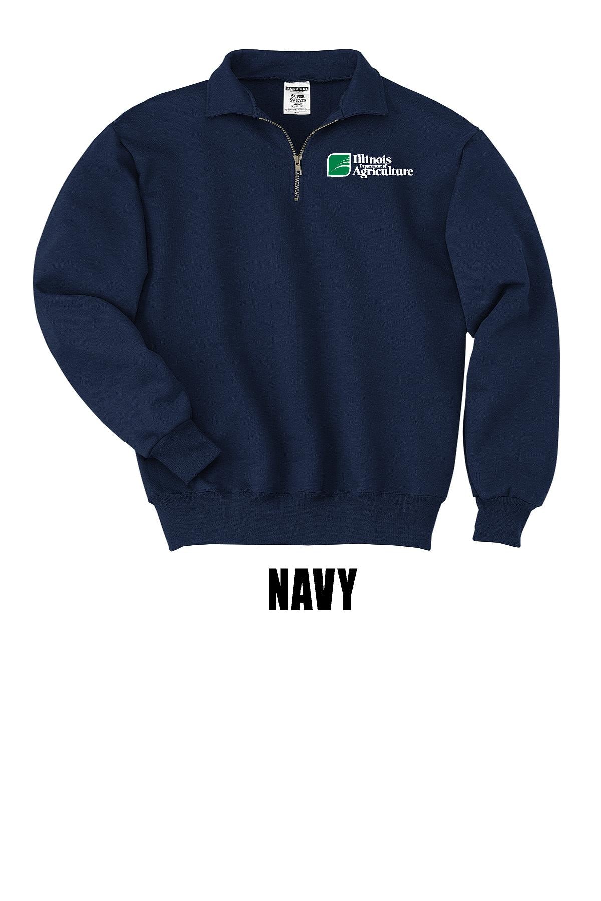 Illinois Department of Agriculture JERZEES - Super Sweats NuBlend® Quarter-Zip Cadet Collar Sweatshirt (E.4528M)