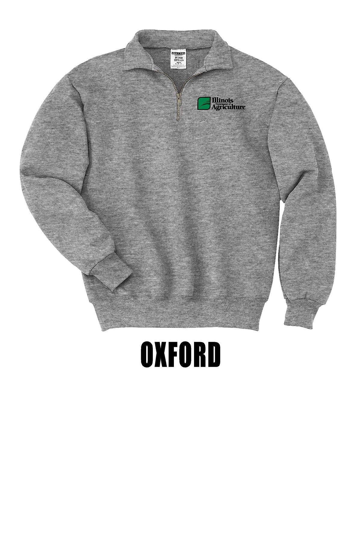 Illinois Department of Agriculture JERZEES - Super Sweats NuBlend® Quarter-Zip Cadet Collar Sweatshirt (E.4528M)