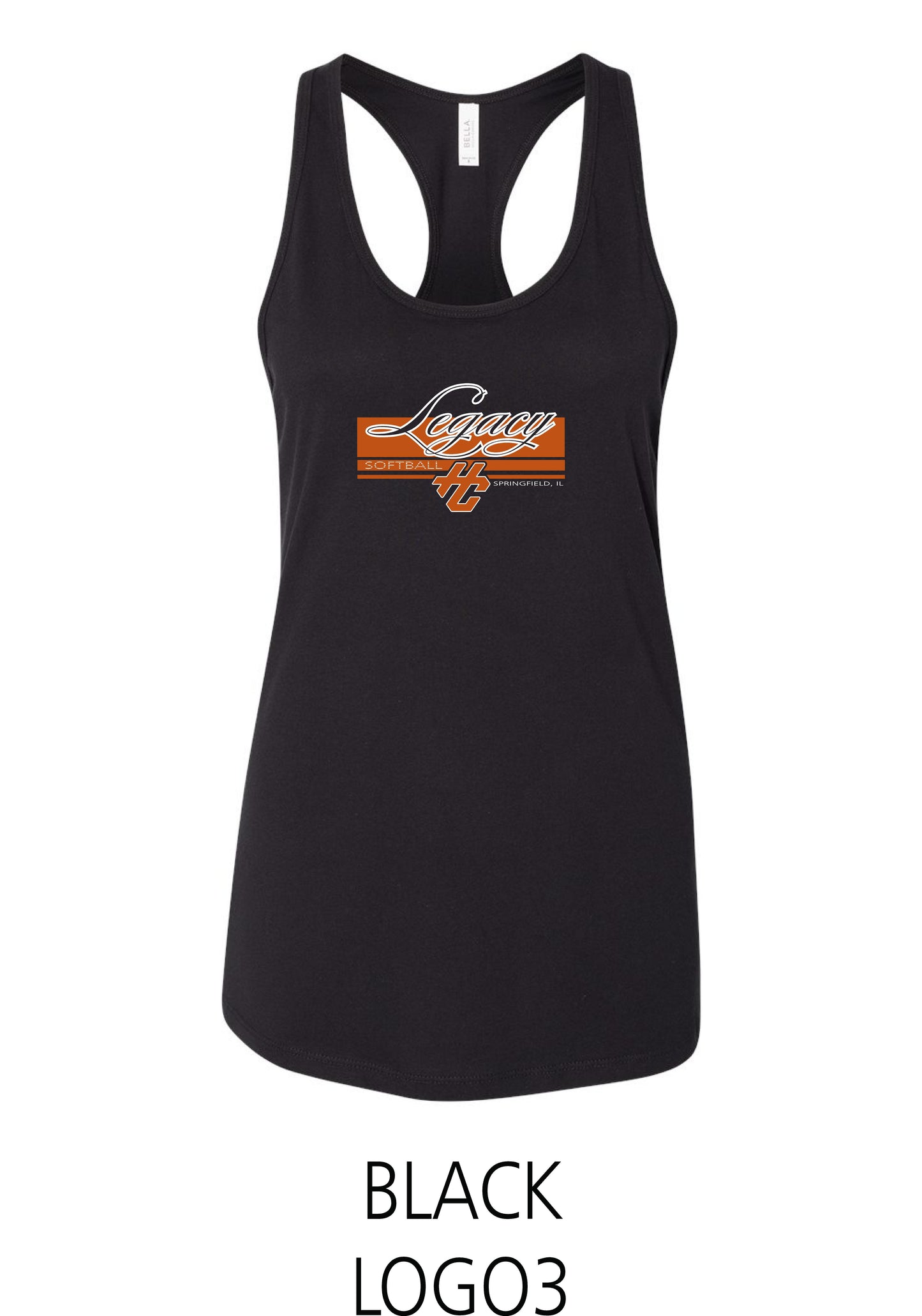 Hitting Center Legacy Softball BELLA + CANVAS - Women's Racerback Tank - (P.6008)