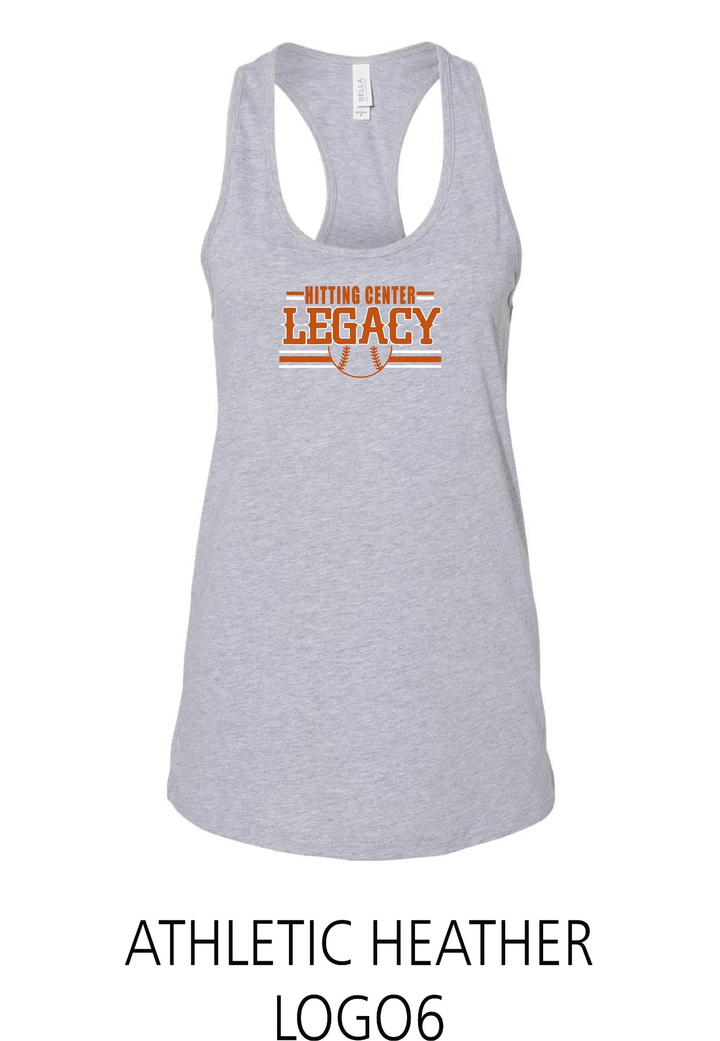 Hitting Center Legacy Softball BELLA + CANVAS - Women's Racerback Tank - (P.6008)