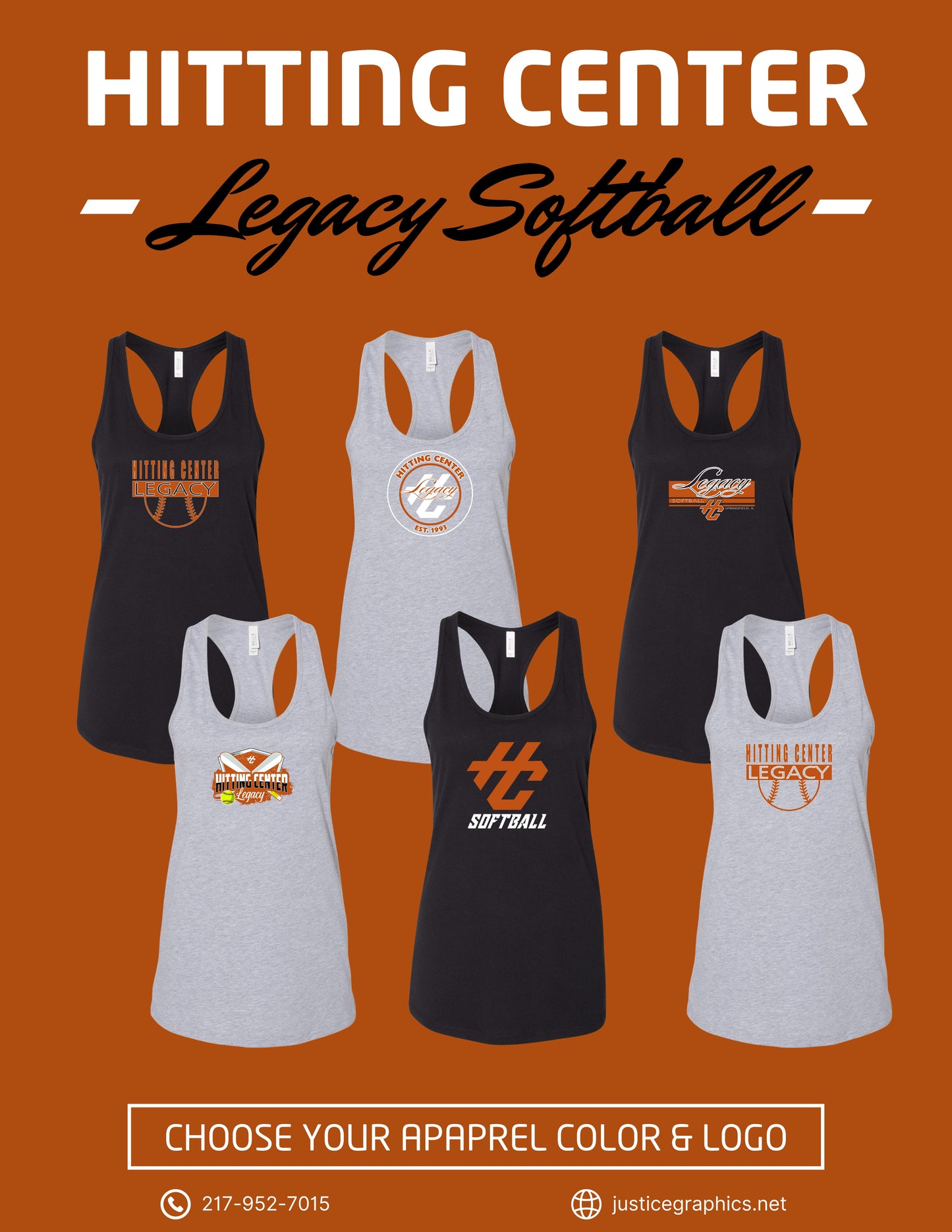 Hitting Center Legacy Softball BELLA + CANVAS - Women's Racerback Tank - (P.6008)