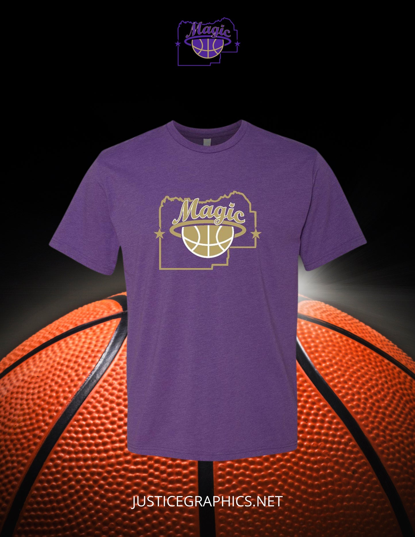 MENARD COUNTY MAGIC BASKETBALL Next Level - CVC T-Shirt (P.6210)