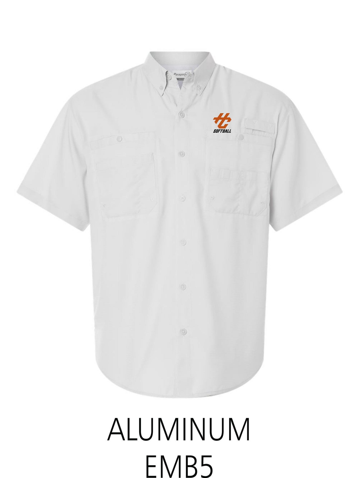 Hitting Center Legacy Softball Men's Hatteras Performance Short Sleeve Fishing Shirt (E.700)