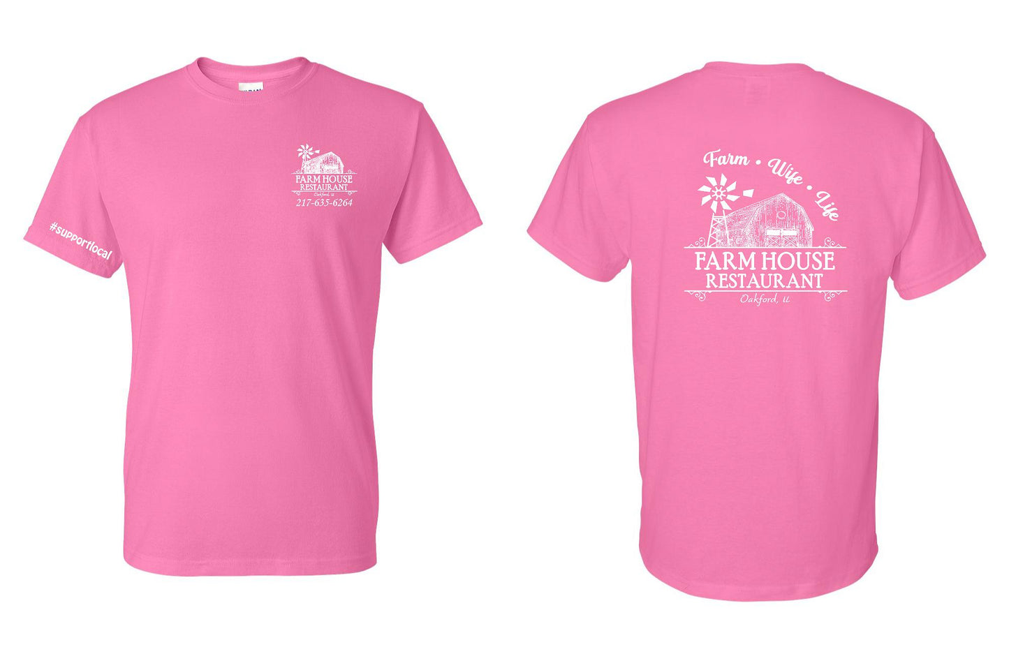 FARMHOUSE RESTAURANT FARM WIFE LIFE UNISEX TSHIRT (P.8000)