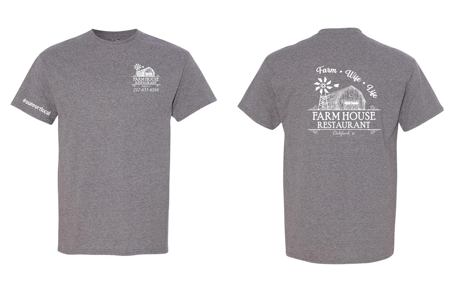 FARMHOUSE RESTAURANT FARM WIFE LIFE UNISEX TSHIRT (P.8000)
