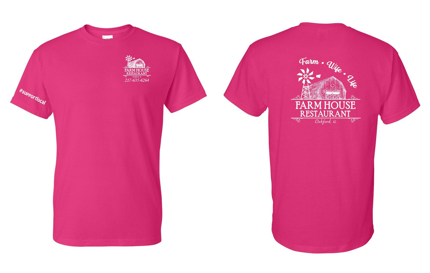 FARMHOUSE RESTAURANT FARM WIFE LIFE UNISEX TSHIRT (P.8000)