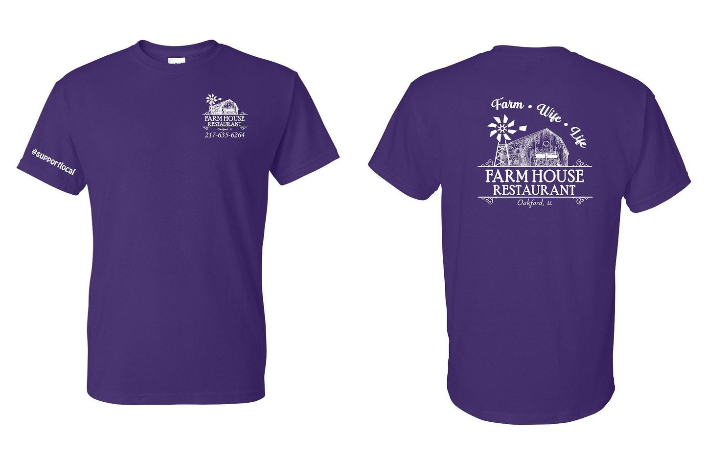 FARMHOUSE RESTAURANT FARM WIFE LIFE UNISEX TSHIRT (P.8000)